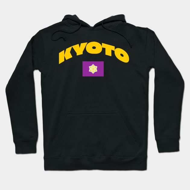 Kyoto, Japan City Flag Hoodie by Issho Ni